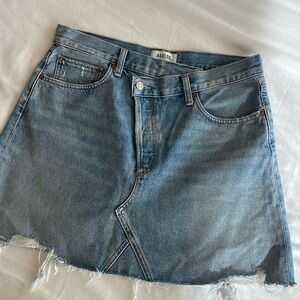 Agolde denim jean skirt